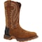 Durango Men's Waterproof Western Work Boot, 11 M, Steel Toe, 11 in H, Coyote Brown, DDB0403 DDB0403 - alternate 1